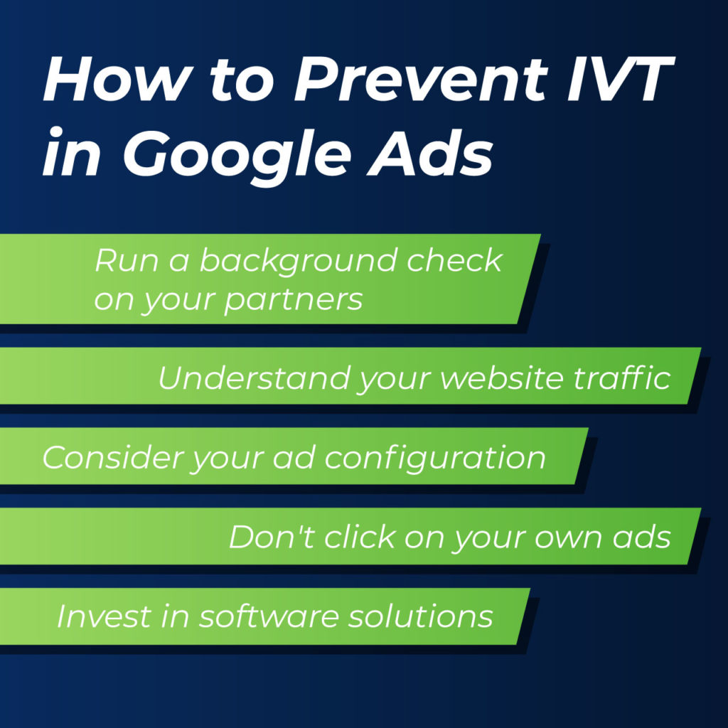 how to prevent IVT in Google Ads