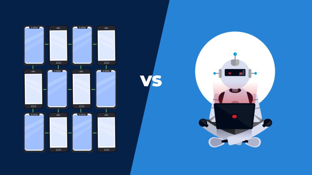 Are bot farms and click bots the same