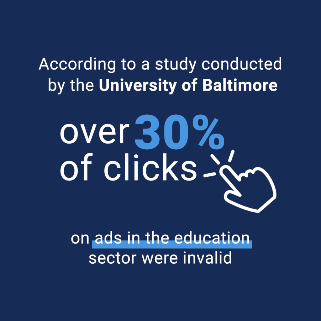 invalid clicks education industry