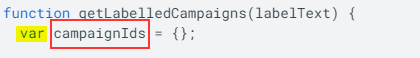 Google Ads Scripts variables